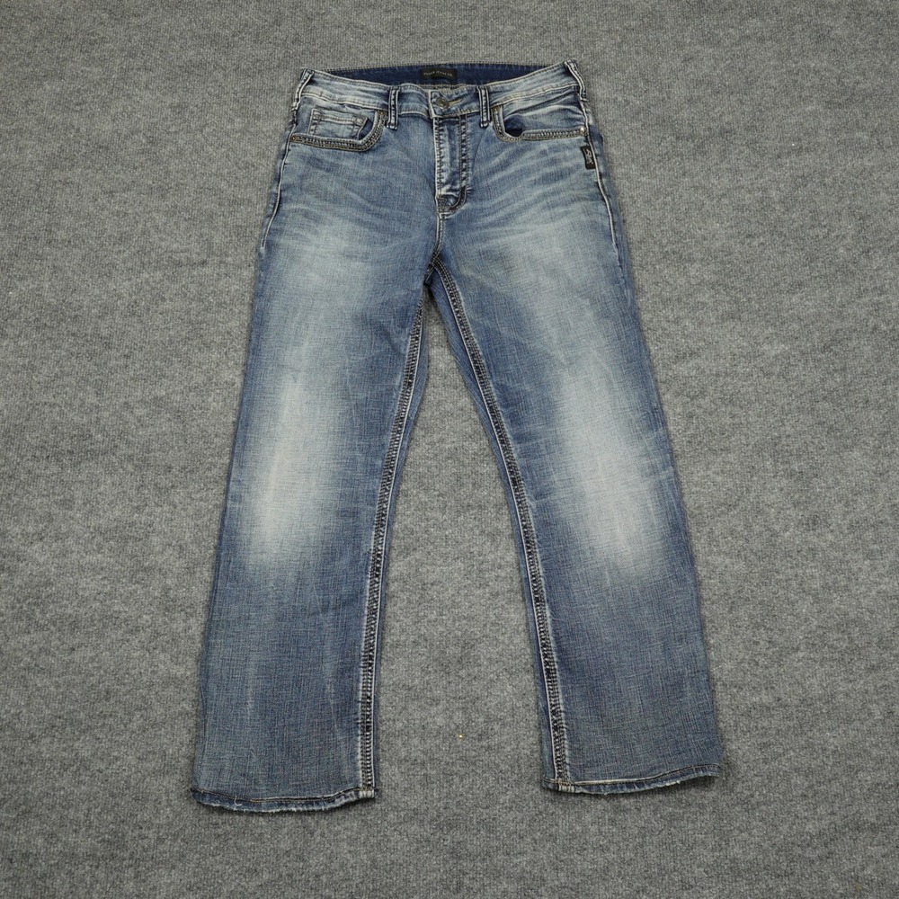 Silver Jeans Co. Jeans Womens 30x30 Blue Craig Easy Fit Straight Leg Stretch